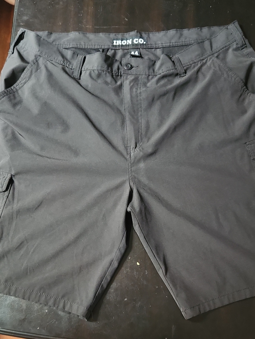 Iron Co. Men's Black Cargo Shorts - Durable Everyday Style